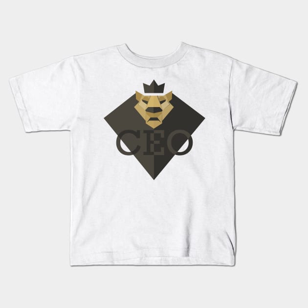 Just a Lion CEO Kids T-Shirt by Dmytro